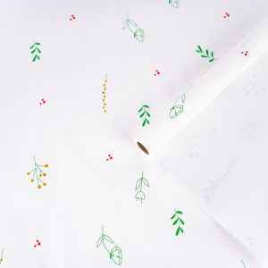 Пленка матовая "Цветы" 58см*10м Белый 01 60мкм т.м.30