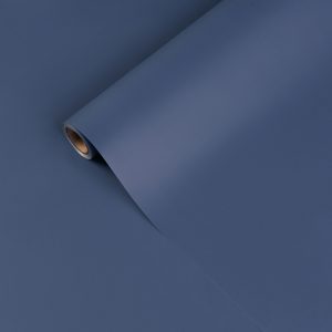 Упак. материал флористическая пленка "Монако" 65 мкр, 58 см х 10м, синяя гавань