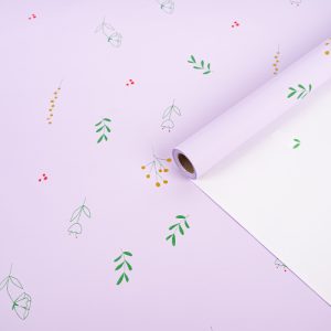 Пленка матовая "Цветы" 58см*10м Сиреневый 08 60мкм т.м.30