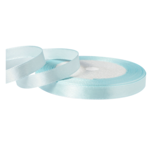 Лента атласная,10mmx25yards, цв. небесный