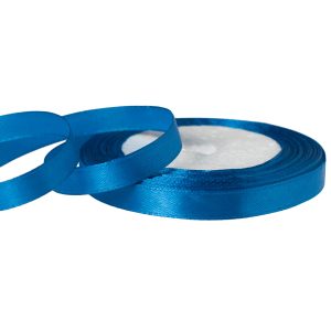 Лента атласная,10mmx25yards, цв. синий