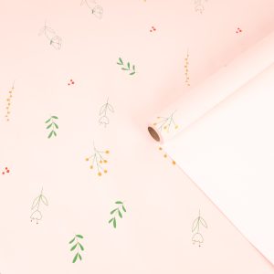 Пленка матовая "Цветы" 58см*10м Персиковый 04 60мкм т.м.30