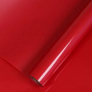 Упаковочный материал Лаковая пленка, 65 мкр, 58 см х 10 м, красный