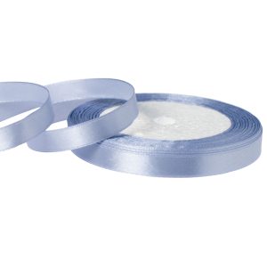 Лента атласная,10mmx25yards, цв. серо-голубой