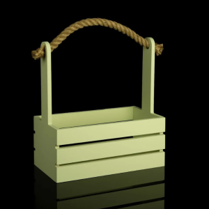 Ящик с канатом 245*130*270мм, №20, Pistachio green