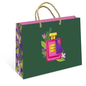 Пакет подарочный делюкс Время счастья 23*18*10см Арт