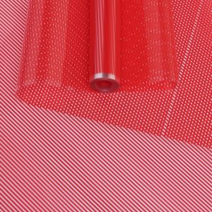 Пленка цветная Плиссе 70см красный